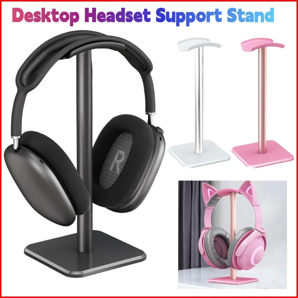 1PC Aluminuim Legierung Kopfhörer Ständer Platzsparende Gaming Headset Display Rack Vertikale Halterung Aufhänger Für Computer Gamer Kopfhörer Image