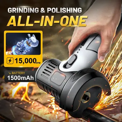 Household 12v battery with brush motor, 3-inch electric angle grinder, cutting machine, woodworking tool