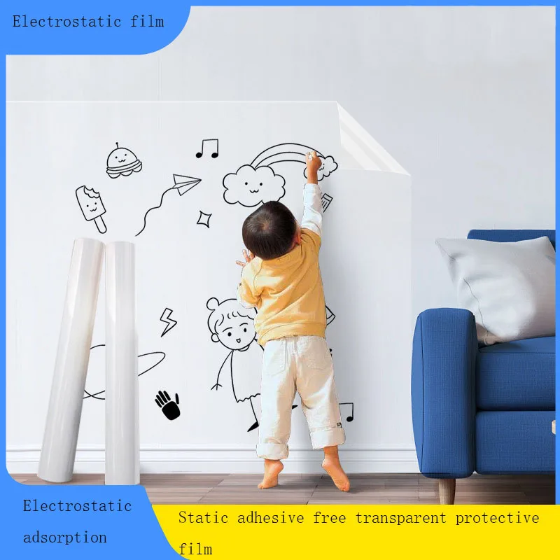 40 cm elektrostatische Adsorption, wasserdichter und ölbeständiger Keramikfliesen-Wandaufkleber ohne selbstklebende transparente Schutzfolie Image