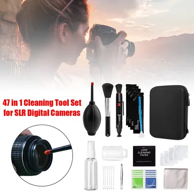 47 stücke Kamera Reiniger Kit DSLR Objektiv Digitale Handy Sensor Reinigung Set Professionelle Kamera Reinigung Objektiv Kamera
