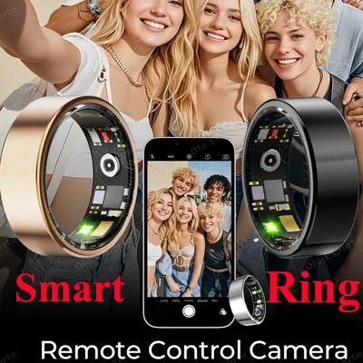 Neuer Smart Ring für Xiaomi zum Fotografieren Tiktok Video Control GPS Smartring für Männer Frauen Herzfrequenzmesser Paar Ring für Samsung