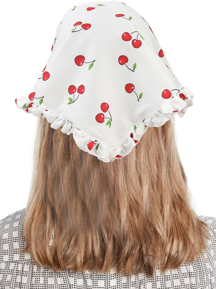 Floral Turban Haar Schal Frauen Böhmen Strand Bandana Stirnbänder Mode Französisch Elegante Haar Zubehör Festival Geschenk Image