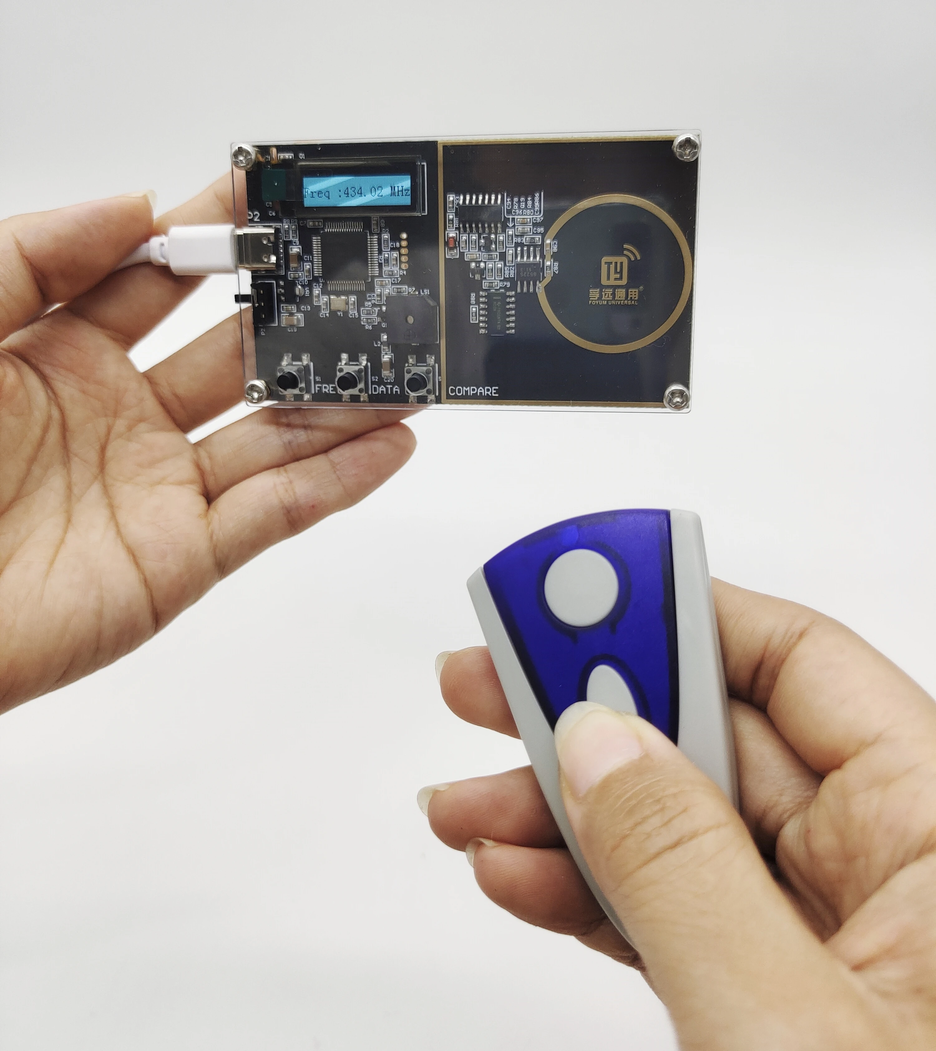 Universal Fernbedienung Tester RF Frequenz Detektor 200-900 mhz Sender Daten Vergleichen RF Remote Detektor Inspektion Werkzeuge Image