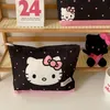 Hello Kitty Kosmetiktasche Sanrio Cartoon Kitty Katze Süßes Herz Hand Geldbörse Tragbare große Kapazität Waschaufbewahrungstaschen Geschenke