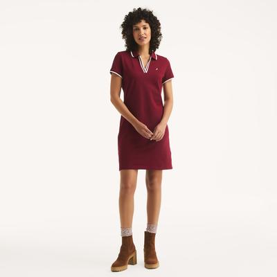 Nautica Women's Deck Polo Dress Zinfandel, XS