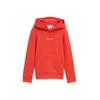 Hoodie TOM TAILOR, Jungen, Gr. 104/110, rot (soft rot), Sweatware, Obermaterial: 100% Baumwolle, modisch, regular fit, Rundhals, Kurzarm Bündchen, Sweatshirts, mit Kapuze und Kängurutasche