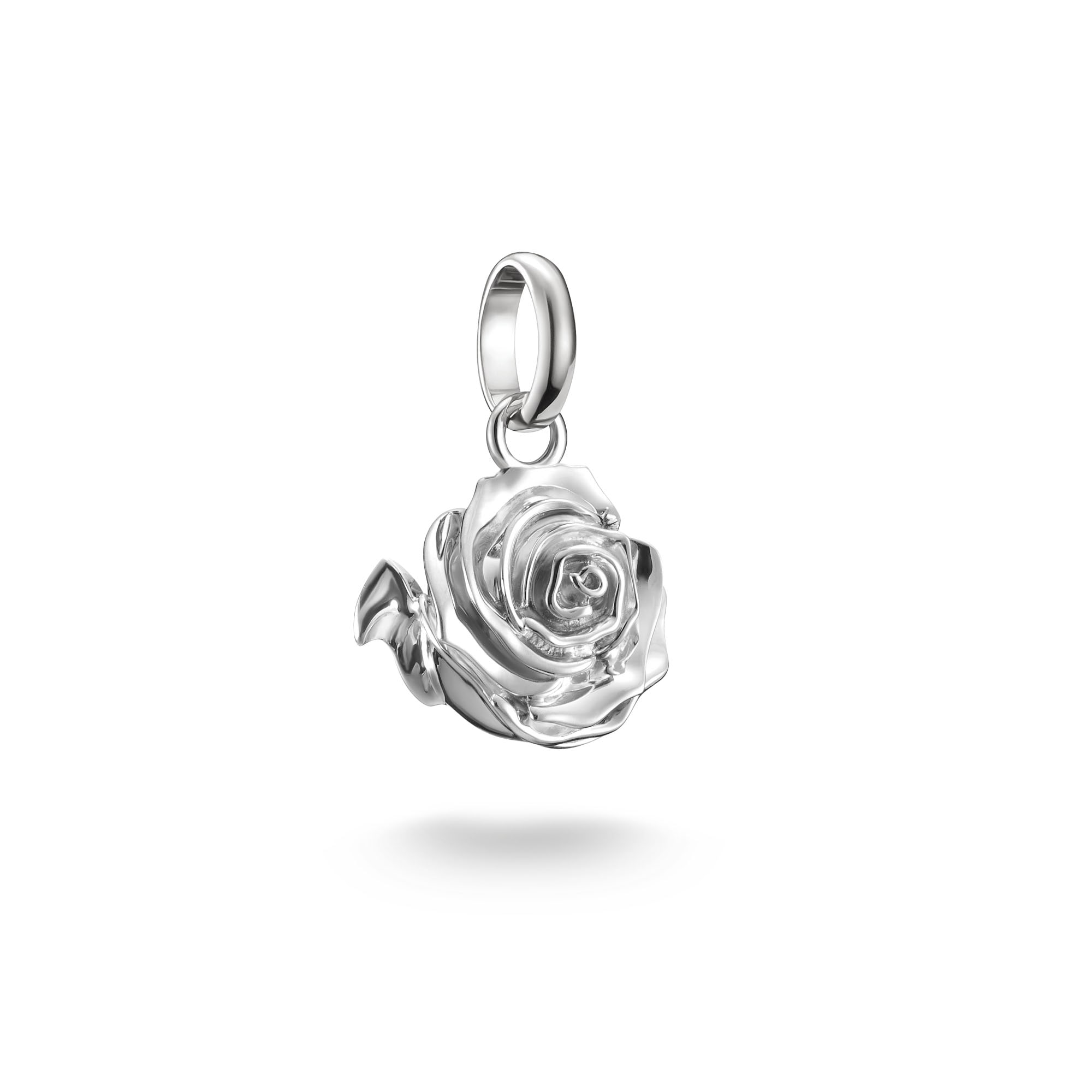 Charm-Einhänger THOMAS SABO "Charm Rose - Connect", silber (silberfarben), Charms, Damen, Silber 925 (recycelt)