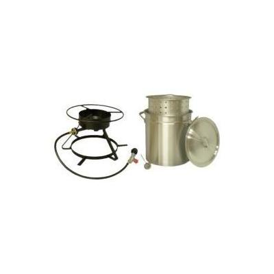 King Kooker 5012 Portable Propane Outdoor Boiling and Steaming Cooker Package with 50-Quart Aluminum