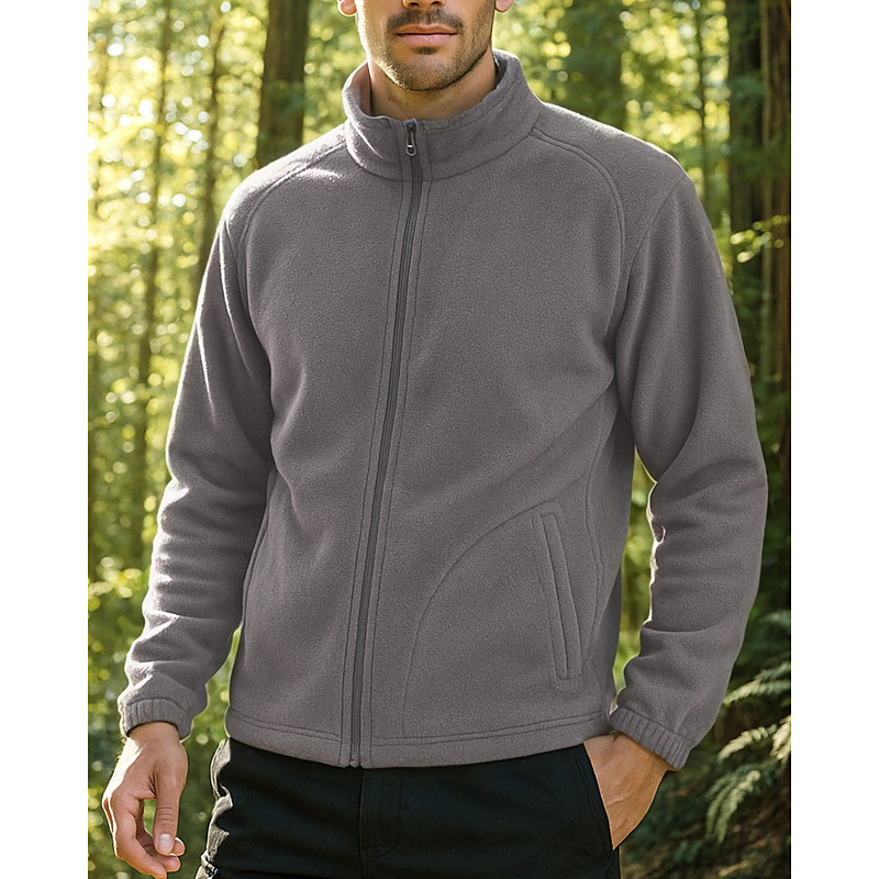 Men's Hiking Jacket Winter Coat Hiking Fleece Jacket Winter Outdoor Thermal Top Red Blue Green Grey