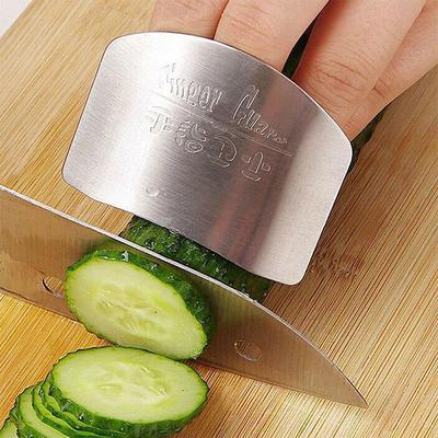 Stainless Steel Finger Hand Protector for Cutting, Anti-Cut Finger Guard Shield, Kitchen Safety Tool for Slicing Vegetables, Meat, and Chopping