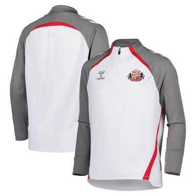 Sunderland Hummel Trainings-Halbreißverschluss – Weiß – Kinder Image