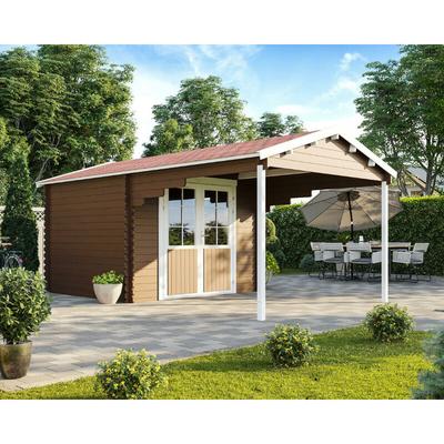 Mcgarden - Gartenhaus Calgary 300 x 260 cm mit 260 cm Vordach all in Image