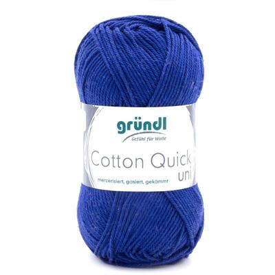 Wolle Cotton Quick 50 g uni marineblau Handarbeit - Gründl Image