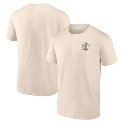 Aston Villa Essentials T-Shirt mit kleinem Wappen und Vintage-Logo – Whitecap-Grau – Herren Image