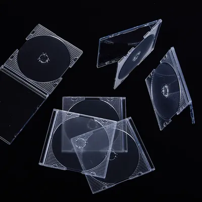 5/10pcs Clear Plastic CD/DVD Storage Case Single Disc Boxes Household Standard Empty CD Holder for Organization