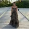 Abito da donna con stampa vintage Lepord Abito da donna con bretelle senza maniche Backless a vita alta Abiti lunghi 2025 Elegante abito da donna da strada
