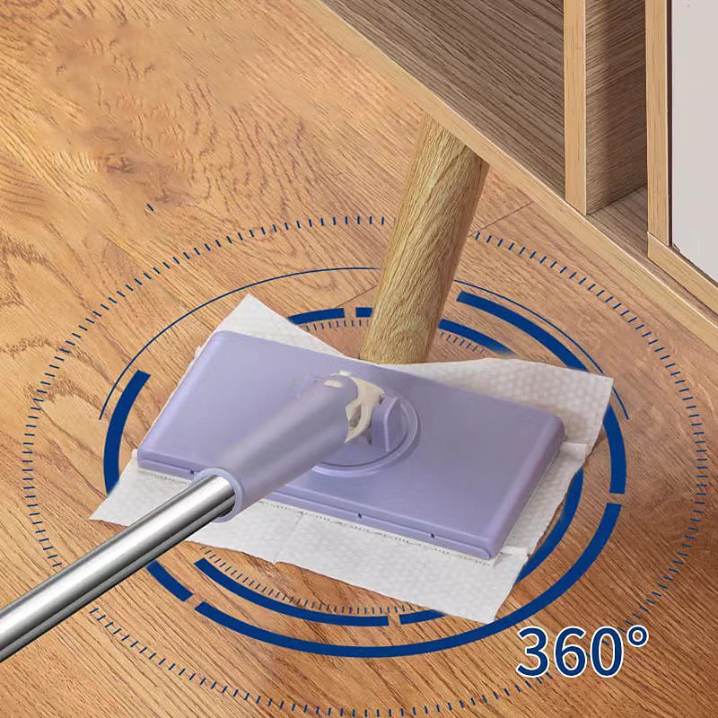 Cloth Changing Mini Mop for Home Use, Flat Lazy Mop with Clamp Design, Mini Cleaning Tool for Face Towels, Wet Wipes and Daily Household Cleaning
