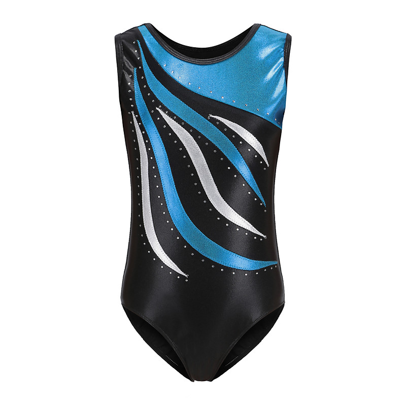 Kids' Dancewear Ballet Leotard / Onesie Glitter Split Joint Girls' Training Performance Sleeveless Polyester