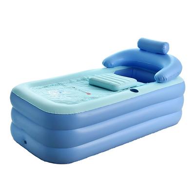 Inflatable Hot Tub Simple Spa Outdoor Portable Hot Tub Cold Plunge Tub with Cup Holder Headrest Pillow and Wireless Electric Air Pump Inflatable Spa for Hot Bath Ice Bath