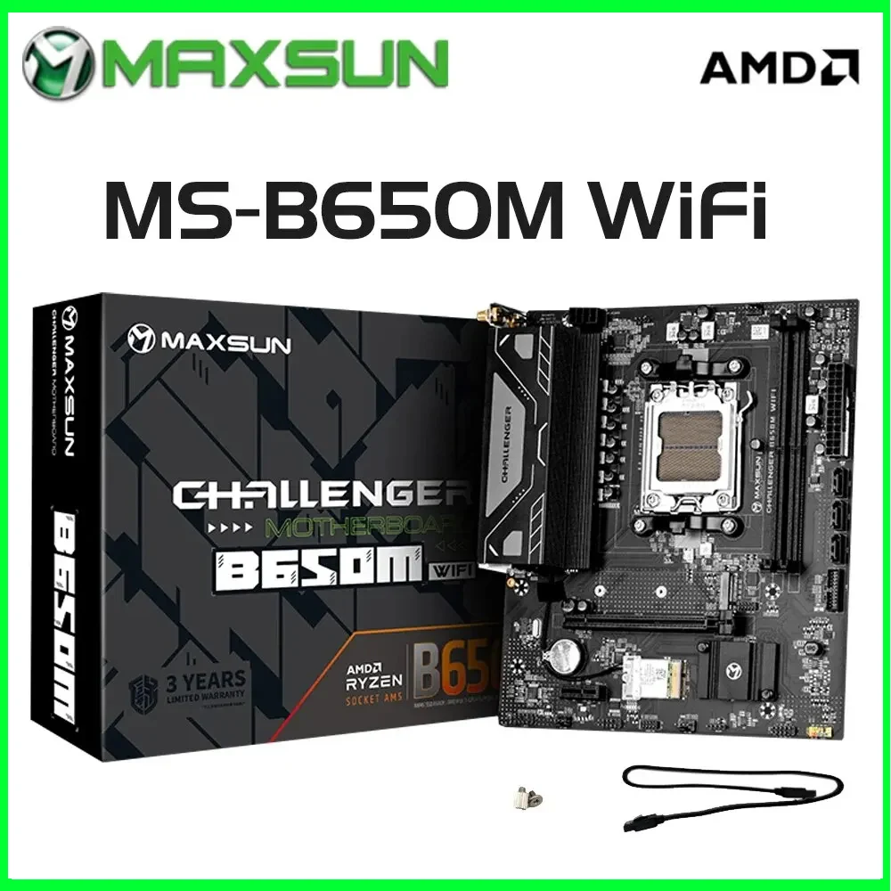 MAXSUN Neue B650M WiFi Computerkomponenten Spiel-Motherboard DDR5 M.2 unterstützt AMD CPU AM5 7500F/7900X/7700X/7600X