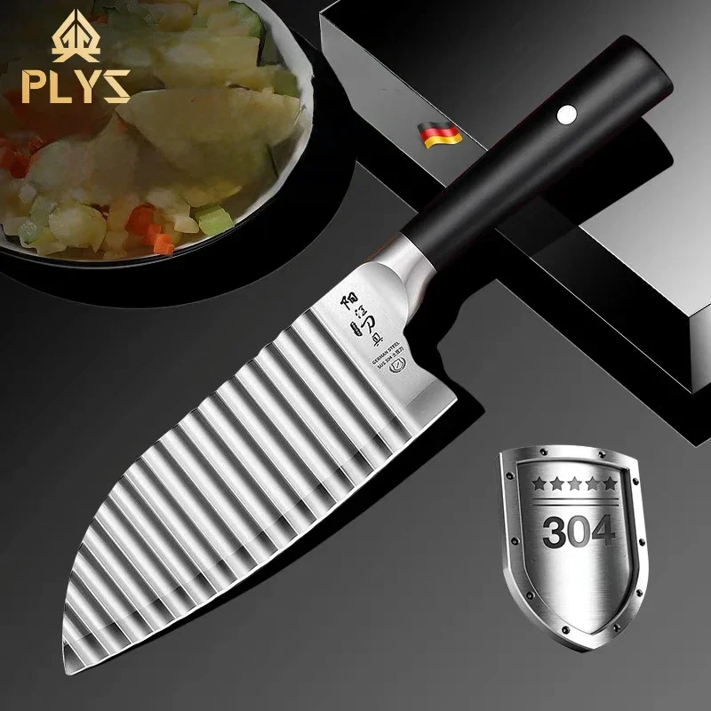 Falten-Kartoffelschneider, Edelstahl, gewellt, Pommes-Schneider, Gemüseschneider, Salatzerkleinerer, Heimküche, Schneidwerkzeug mit gewellter Klinge Image