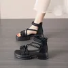 Damen-Sandalen mit Blockabsatz und Reißverschluss, Großhandel, Designer, schick und elegant, Schuhkomfort, Luxus-Sommer-2025, bequeme Damenschuhe im Angebot