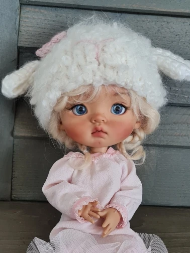 Neu Auf lager 1/6 26 cm Qianqian yuanbao BJD Puppe Großen Kopf Harz Material DIY Kind Spielzeug Mädchen Geschenk make-up Kostenloser versand