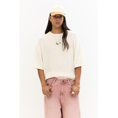 Boxy Short Sleeve Knit T-Shirt