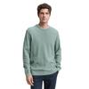 Strickpullover TOM TAILOR, Herren, Gr. L, schwarz smoke grün melange, Strick, Obermaterial: 100% Baumwolle, meliert, casual, regular fit taillenbedeckt, Rundhals, Langarm Bündchen, Pullover, mit Bündchen