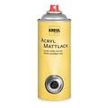 KREUL 821400 - Acryl Mattlack, 400 ml Spraydose, farblos, nicht gilbend, universell einsetzbarer matt trocknender Schutzlack für Pappe, Holz, Glas, Porzellan, Keramik