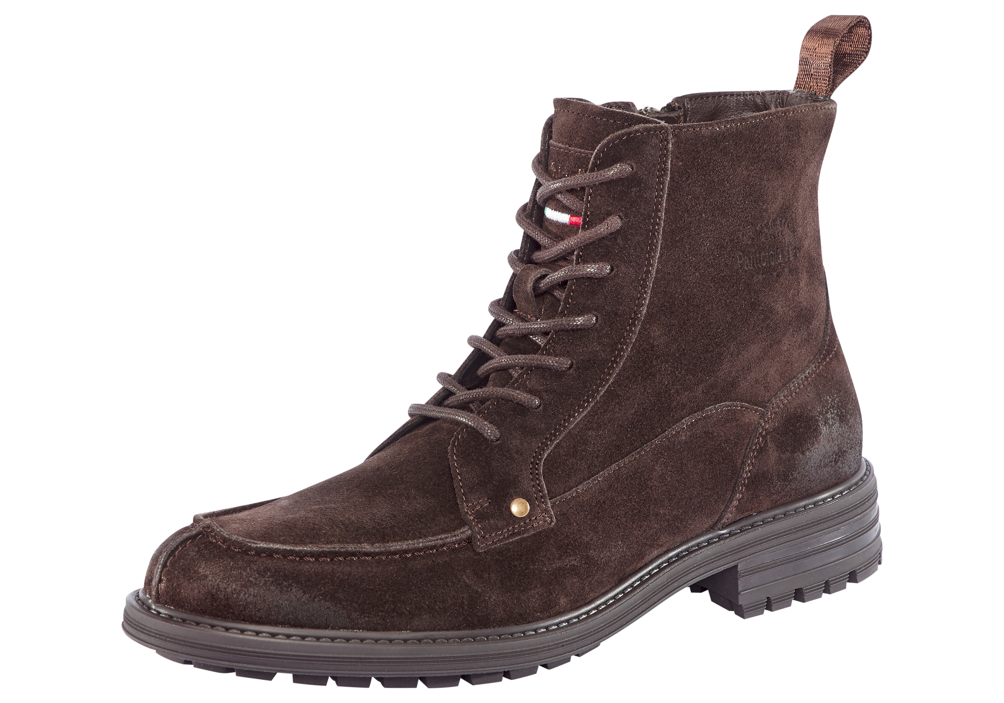 Winterboots PANTOFOLA D´ORO "SONDRIO HIGH", Damen, Gr. 42, braun (schwarz braun), Leder, Schuhe