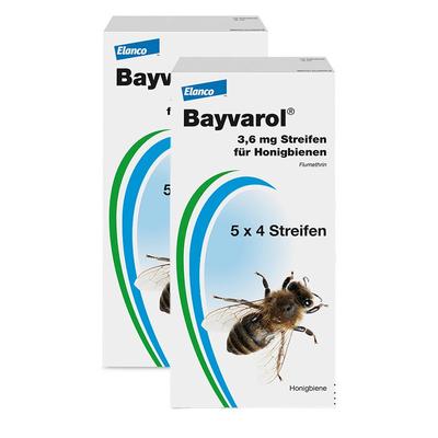 Bayvarol Strips Doppelpack 2x5x4 St Streifen