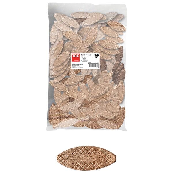 TOX Flachdübel »BISCUIT WOOD P10« 250 Stück braun