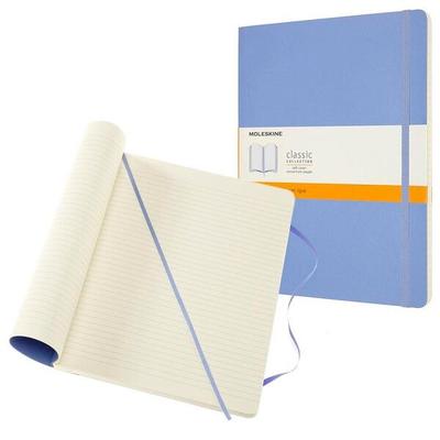 MOLESKINE Notizbuch Classic Collection flexibler Einband liniert 192 Seiten hortensienblau Image
