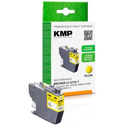 KMP Tintenpatrone ersetzt Brother »LC-421XLY« gelb gelb