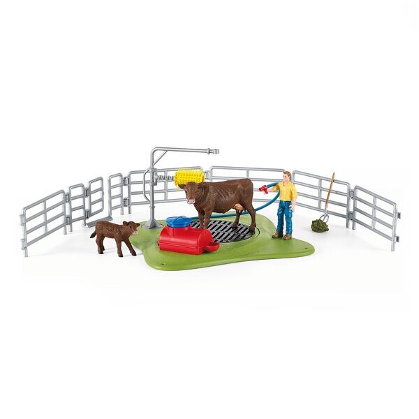 Schleich Spielset »Kuh Waschstation« Image