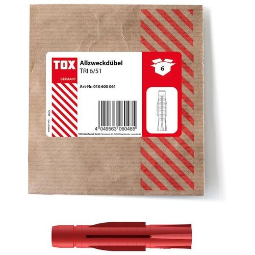 TOX Universaldübel »TRI 6/51« 6 Stück grau