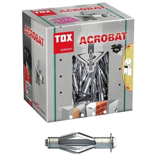 TOX Hohlraumdübel »ACROBAT« 38 mm 50 Stück silber Image
