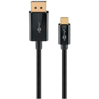 goobay Adapterkabel USB-C 3.1/DisplayPort schwarz 2.0 m Image