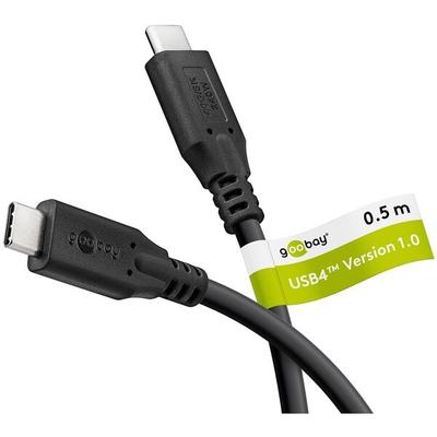 goobay USB-Kabel USB 4 240W schwarz 0.5 m Image