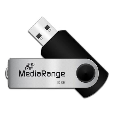MediaRange USB-Stick 32 GB schwarz, 1.1x1.1x5.6 cm