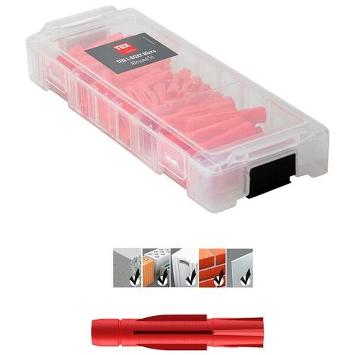 TOX Universaldübel-Sortiment »L-BOXX TRI Micro Allround« 95 Stück grau