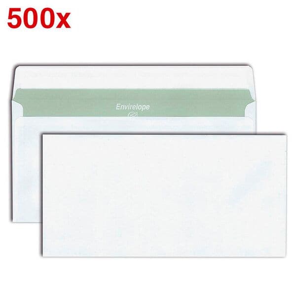 Mailmedia Briefumschläge »Envirelope« DIN lang ohne Fenster 500 Stück weiß, 22x11 cm