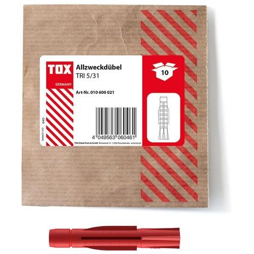 TOX Universaldübel »TRI 5/31« 10 Stück grau