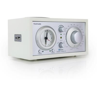 Tivoli Audio Model Three BT/AM/FM/Clock radio (White/Silver)