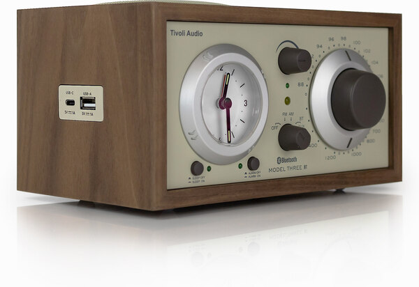 Tivoli Audio Model Three BT/AM/FM/Clock radio (Walnut/Beige)
