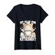 Damen Funny Cat Retirement Saying For Cat Lover Retired Cat Dad T-Shirt mit V-Ausschnitt