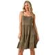 Roman Womens Petite Beaded Strappy Tiered Dress - Khaki - Size 14 UK | Roman Sale | Discount Designer Brands