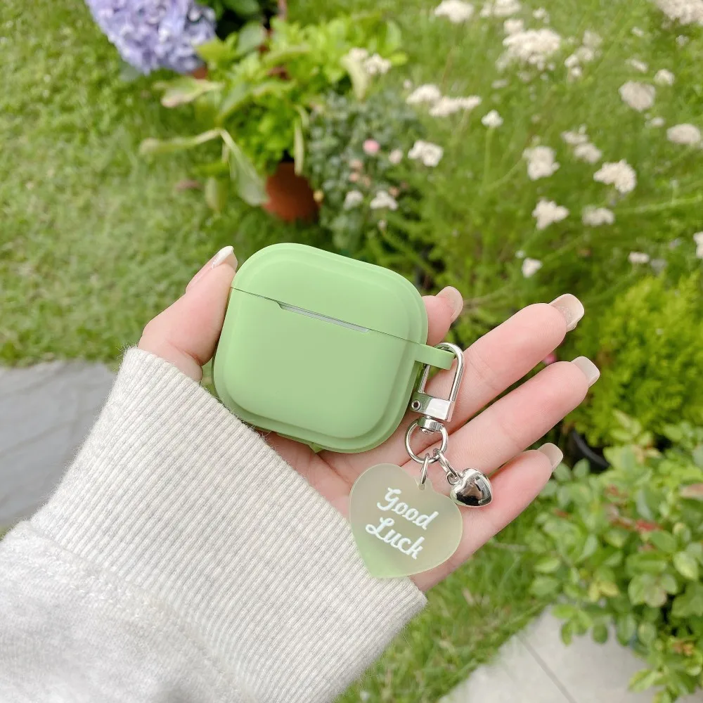 Fall Für AirPods 4 3 2 1 Pro2 Fällen Drahtlose Bluetooth Kopfhörer Abdeckung Coque Für AirPods Pro 2 2nd Gen fällen Abdeckung Liebe Anhänger Image