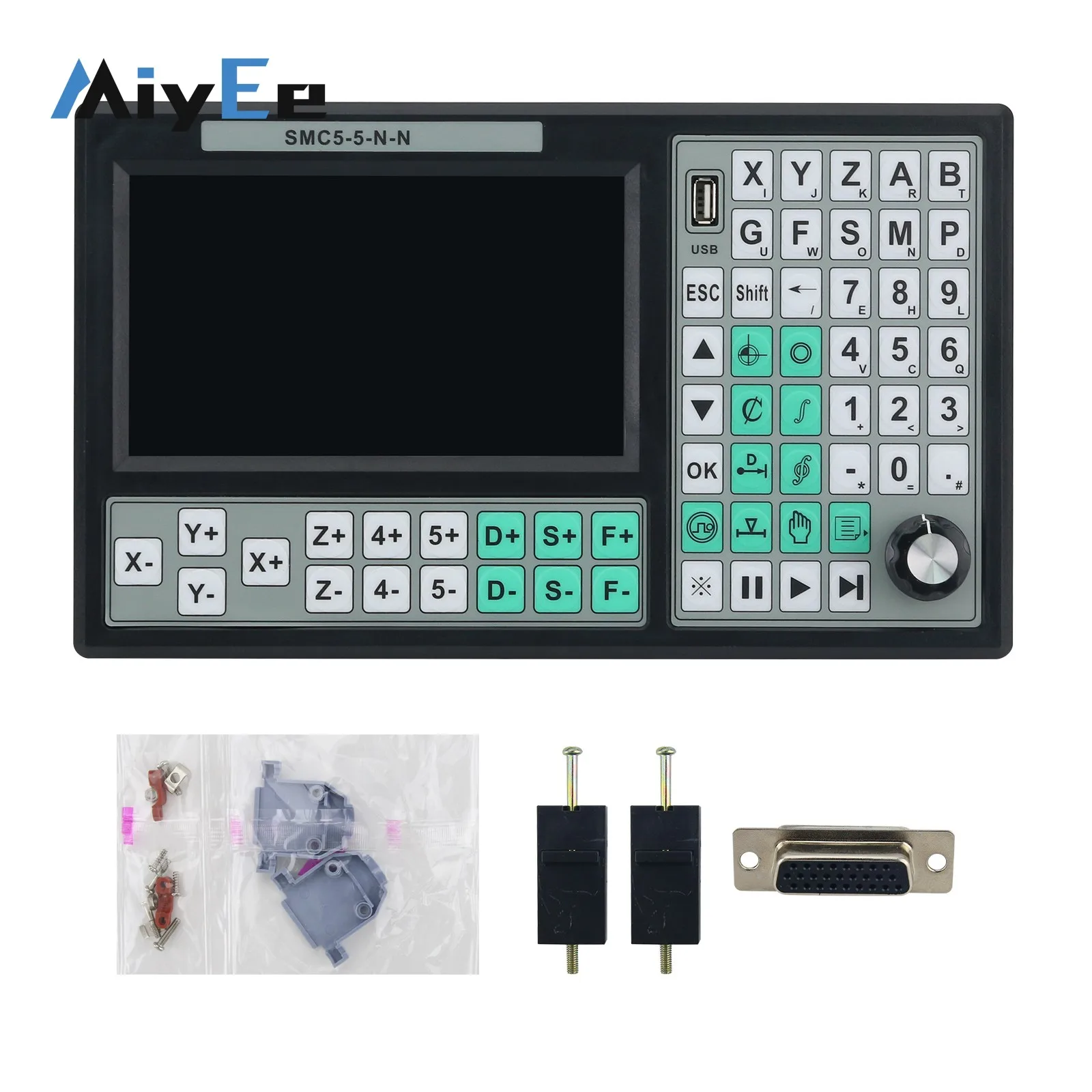 SMC5-5-N-N 5-Achsen-CNC-Offline-Controller Hochleistungs-32-Bit-CPU RTCP CNC-Motion-Controller mit 7-Zoll-LCD Image